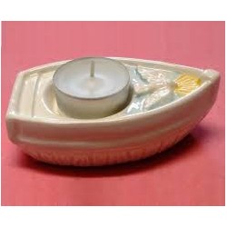 CRESIMA - Barchetta Ceramica con Lumino