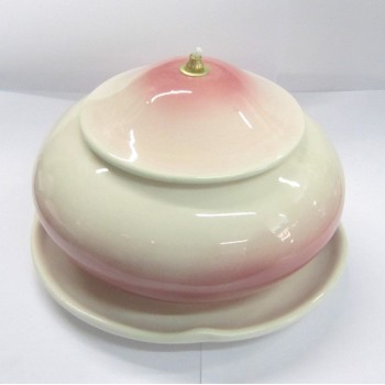 Lampada da Altare in Porcellana colore Rosa Sfumato