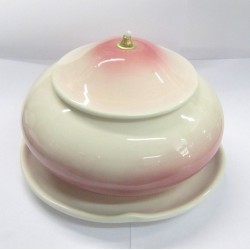 Lampada da Altare in Porcellana colore Rosa Sfumato