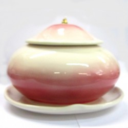 Lampada da Altare in Porcellana colore Rosa Sfumato