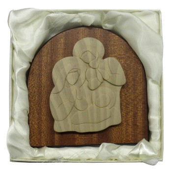 Arco Legno Sacra Famiglia in Legno e Resina