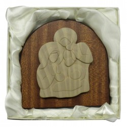 Arco Legno Sacra Famiglia in Legno e Resina