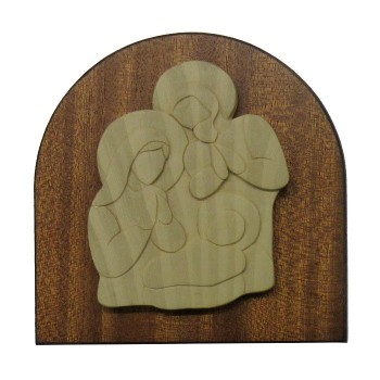 Arco Legno Sacra Famiglia in Legno e Resina 2