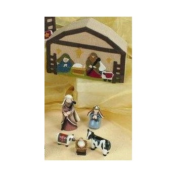 NATALE - Scatola Regalo in Panno con Presepe 2
