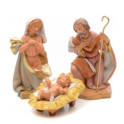 Statue Presepio 17cm Fontanini tinta legno