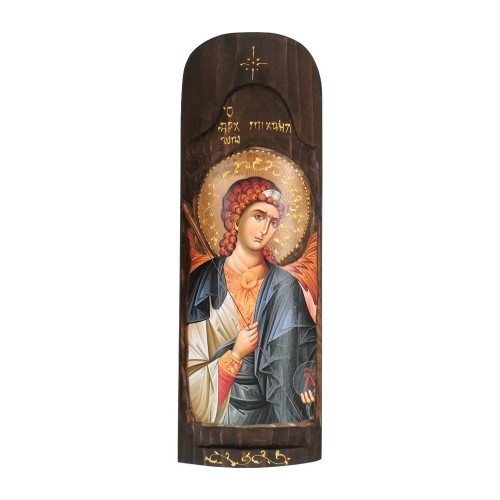 Icona Pala San Michele Arcangelo 40x14cm