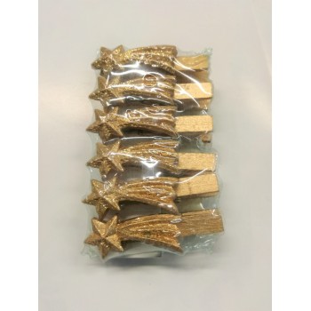 Set 6 stella cometa a molletta