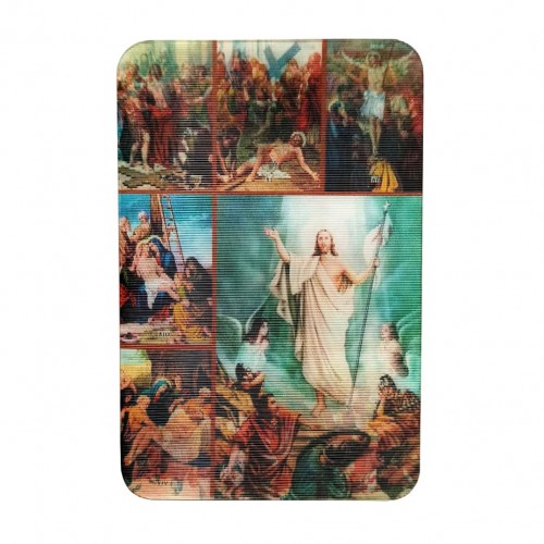 Santino Bidimensionale con stazioni Via Crucis