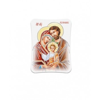 Quadretto S.Famiglia effetto pietra