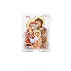 Quadretto S.Famiglia effetto pietra