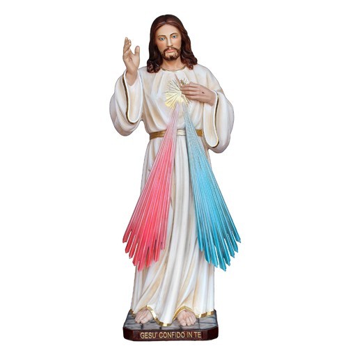 Gesù Misericordioso 80cm resina italiana