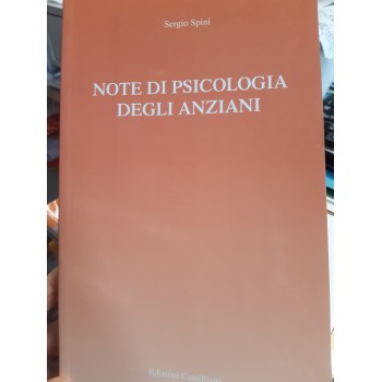 NOTE DI PSICOLOGIA DEGLI ANZIANI