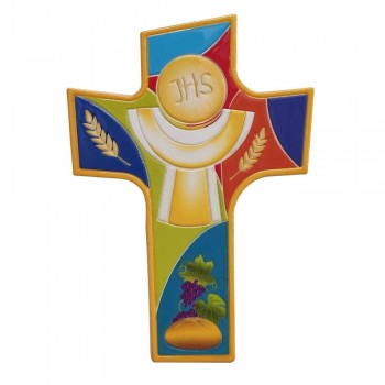 Croce Colorata con 7 Doni Spirito Santo