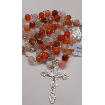 Rosario Corniola e argento 2