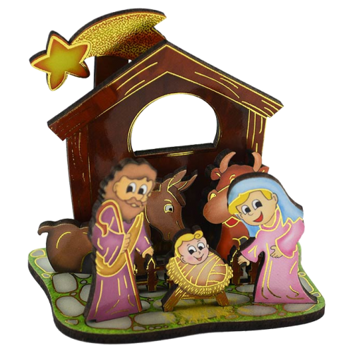Presepe componibile per la NOVENA di Natale 9 PZ