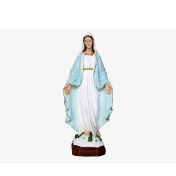 Statua Madonna Miracolosa Resina Italiana 35 cm