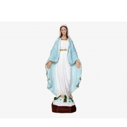 Statua Madonna Miracolosa Resina Italiana 35 cm