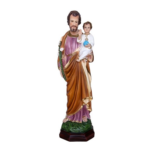 Statua San Giuseppe Resina Italiana 64 cm