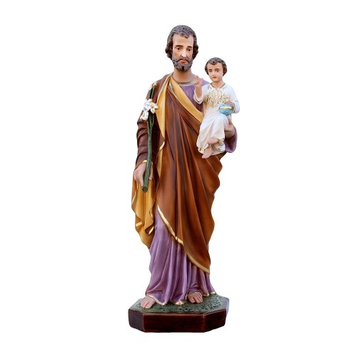 Statua San Giuseppe Resina Italiana 85 cm