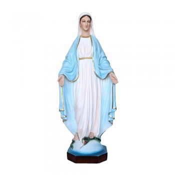 Statua Madonna Miracolosa Resina Italiana 70 cm