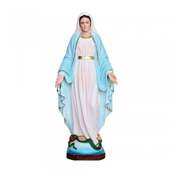 Statua Madonna Miracolosa Resina Italiana 50 cm