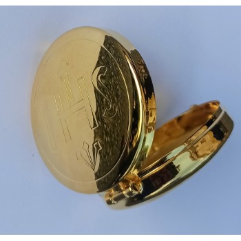 Teca Ottone Dorato Per Ss. Eucaristia IHS 2