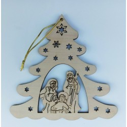 Alberello Legno Leggero Traforato da Appendere