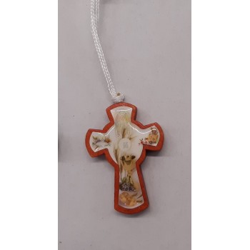 COMUNIONE - Croce Calice Da Collo Doppia Faccia Resinata...