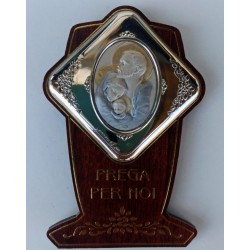 QUADRETTI - Quadretto da Appoggio Legno Argento Sacra Famiglia