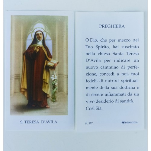 Santini Carta Leggera S. Teresa D'Avila (100 pezzi) 15 Ottobre