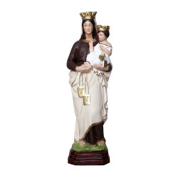 Statua Madonna del Carmelo 35 cm Resina Italiana Dipinta (del Carmine)
