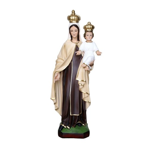 Statua Madonna del Carmelo 60 cm Resina Italiana Dipinta (del Carmine)
