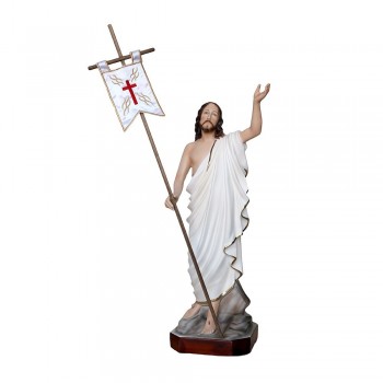 Statua Gesù Risorto 40 cm Resina Italiana Dipinta