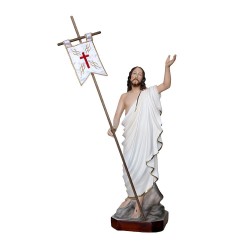Statua Gesù Risorto 40 cm Resina Italiana Dipinta