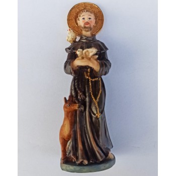 Statuina San Francesco Resina 11cm