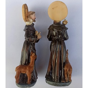 Statuina San Francesco Resina 11cm 2