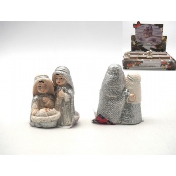 NATALE - Blocco Natività Simpatica Brillantinata 2
