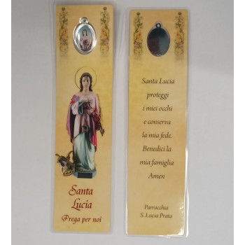 SEGNALIBRO IN BLISTER CON MEDAGLIA