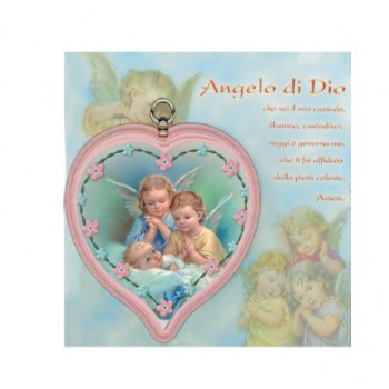 Sopraculla Cuore Rosa Angelo di Dio Angeli