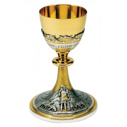 CALICE MARTELLATO H 21 CM BUON PASTORE