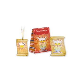 CRESIMA - Cofanetto Pergamena con Quadretto