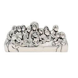 COMUNIONE - Blocchetto Ultima Cena Resina Argentata