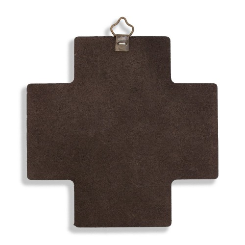 COMUNIONE - Quadretto Croce Ultima Cena Bordo Blu