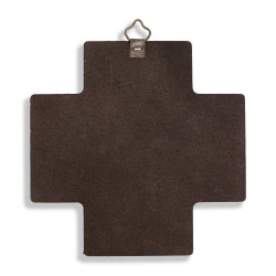 COMUNIONE - Quadretto Croce Ultima Cena Bordo Blu