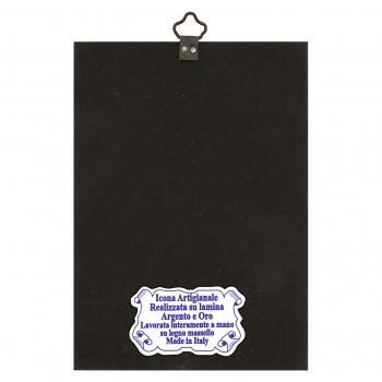 Iconetta con Cornice Azzurra Gesù Misericordioso 14x10 2