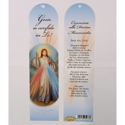 Segnalibro Coroncina a Gesù Misericordioso PVC lucido h 22.4 cm
