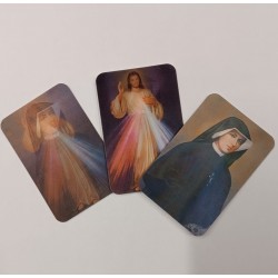 Santini Bidimensionale Gesù Misericordioso 40PEZZI- Santa Faustina Kowalska