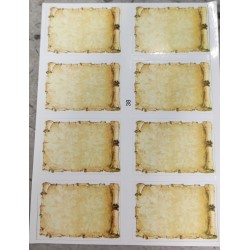 Etichette adesive a pergamena