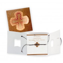 CONFESSIONE - Braccialetto con Croce in Blister
