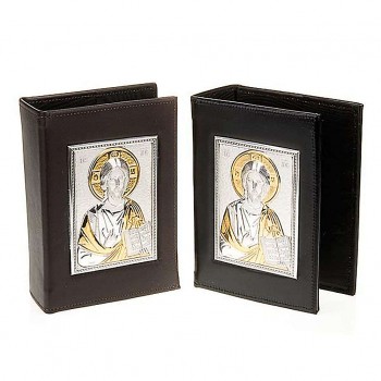 Custodia Copertina in Pelle e Argento Gesù Maestro 2